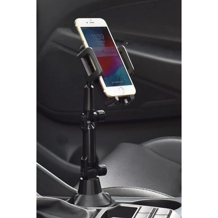 Teleskopik Araç Bardak Yerine Giren Telefon Tutucu