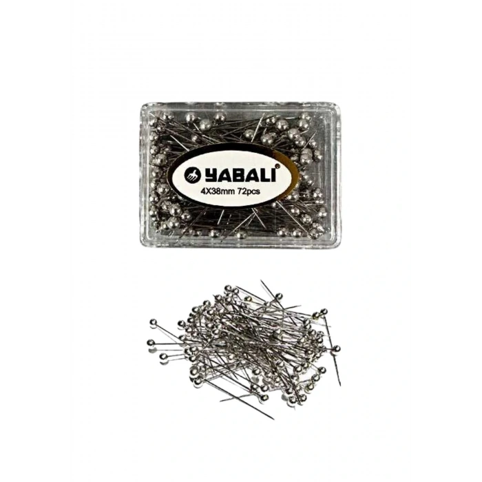 Toplu İğne Gümüş 72li 4x38 mm