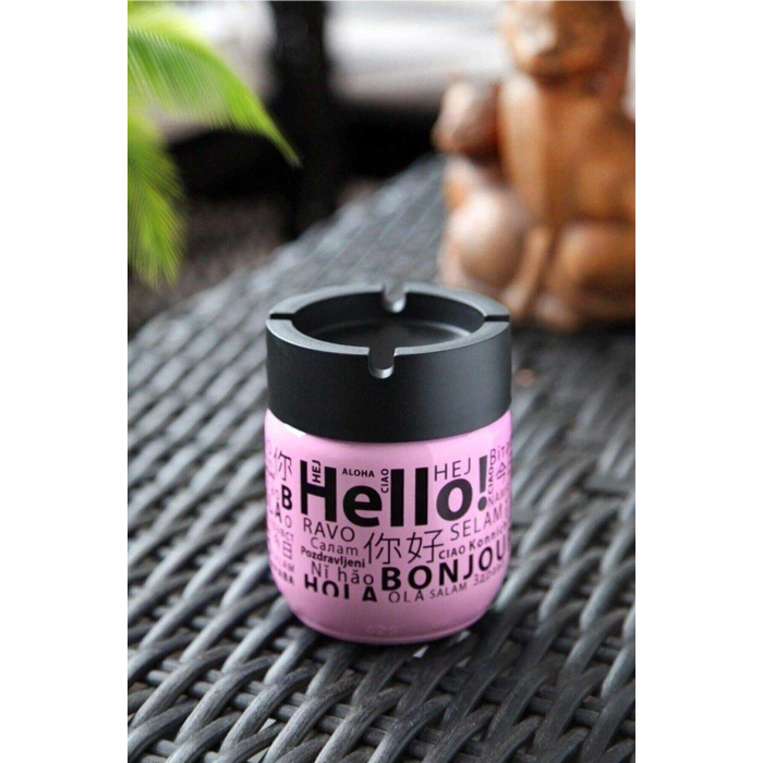 Cam Kokusuz Küllük 425 Cc Hello Desenli Pembe (599)
