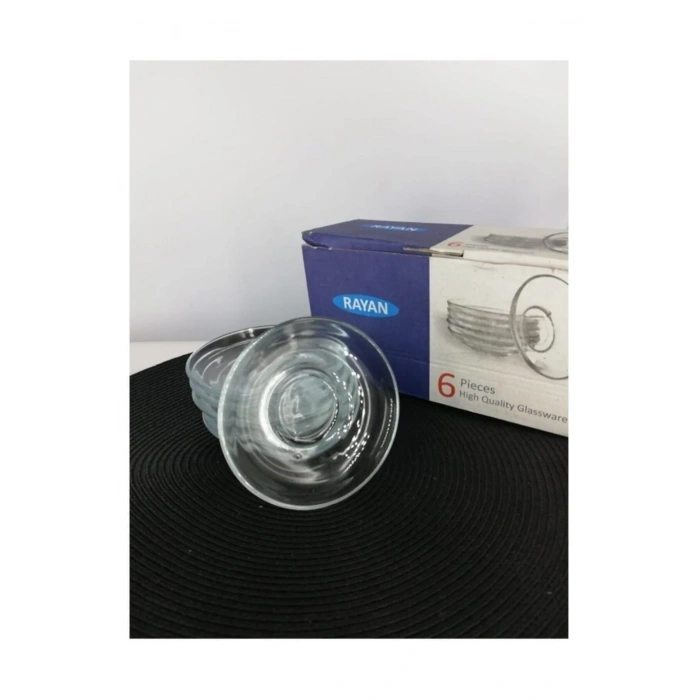 Çay Tabağı 6lı Underline Cam-RYG3009 (599)