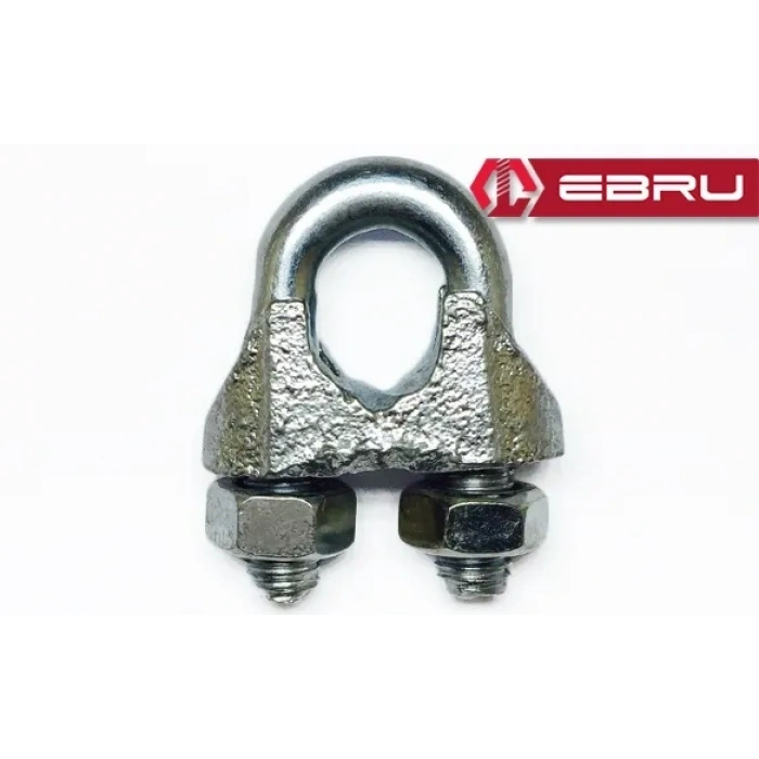 Çelik Halat Bağlama, Düğüm, Klemens 10 Mm - 25 Adet