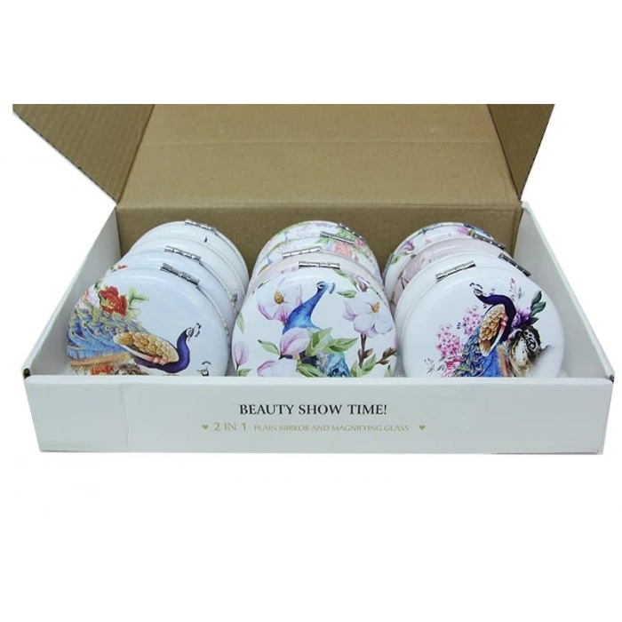 Cep Aynası Yuvarlak Tombul Peacock