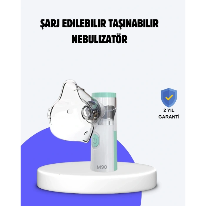 Cep Tipi Şarjlı Nebulizatör Ultrasonik Buhar Makinesi