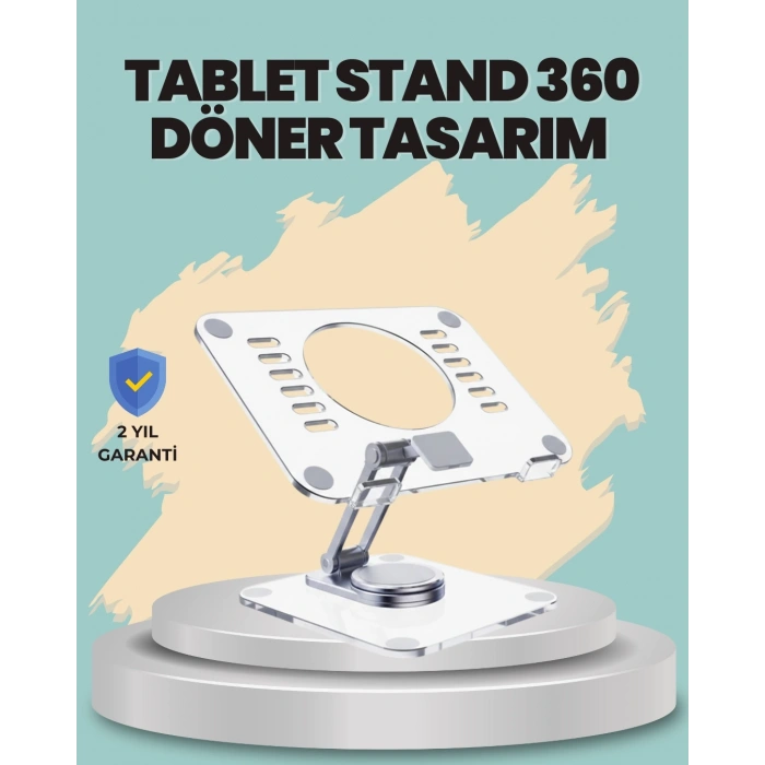 Çift Eksenli Ayarlanabilir Tablet Destek Standı