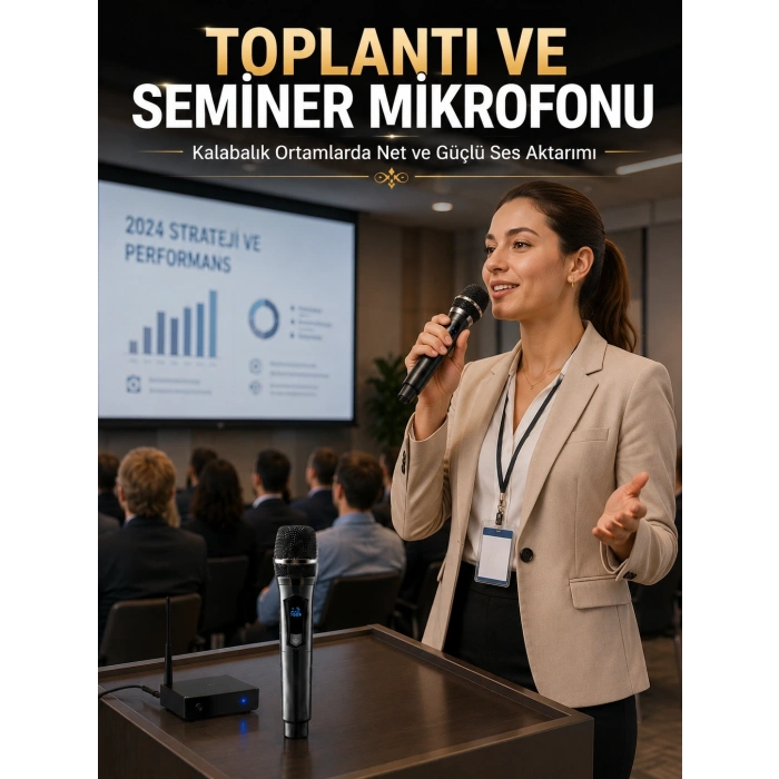 Çift Mikrofon Seti Profesyonel Ses Performansı