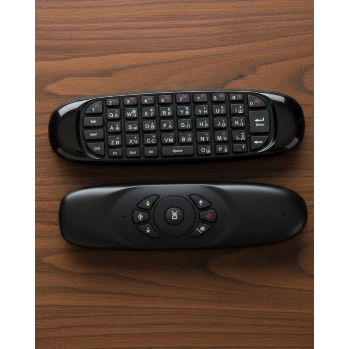 Çift Taraflı Hava Mouse Kablosuz Klavye Ve Uzaktan Kumanda