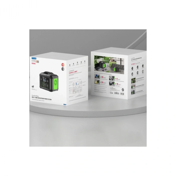 Cn06 Powerbank 1200w 315.000 Mah Kamp Şarj 60w Pd - Siyah