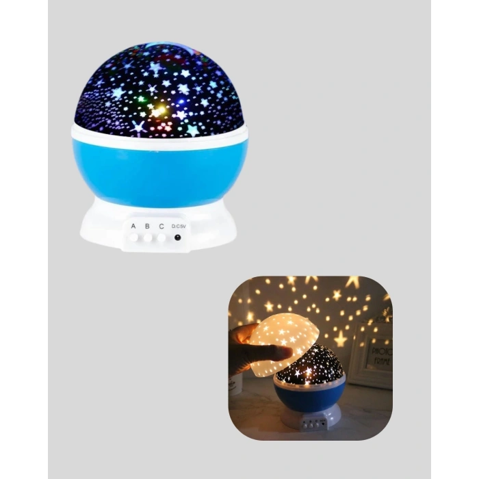 Çocuk Gece Lambası 6 Modlu Renkli Led Enerji Tasarruflu Masal Işığı