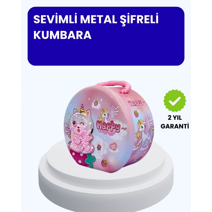 Çocuk Para Kasası Anahtarlı Güvenli Tasarruf Kutusu