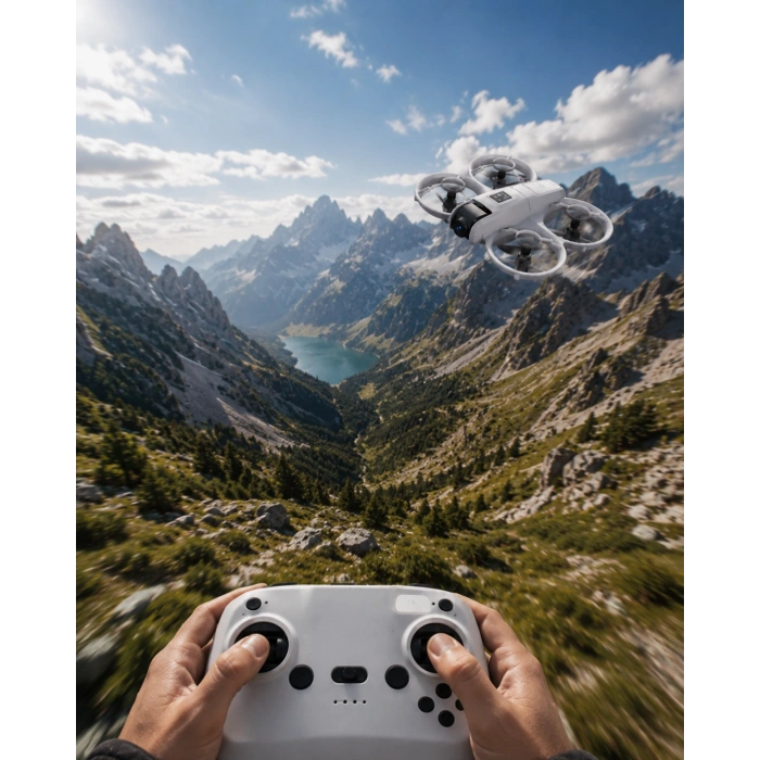 Çocuk Ve Yetişkin Kullanımına Uygun Kameralı Akıllı Drone