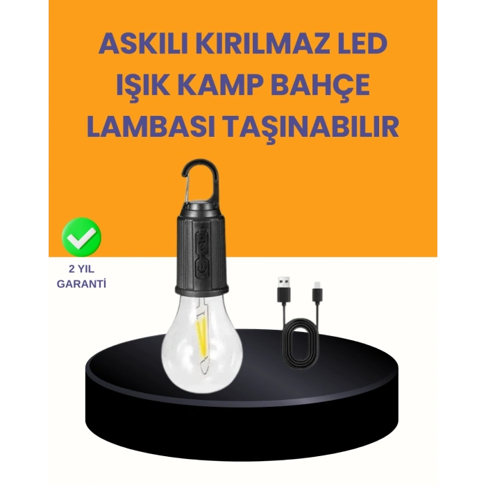 Çok Yönlü Asma Kancalı Kamp Işığı