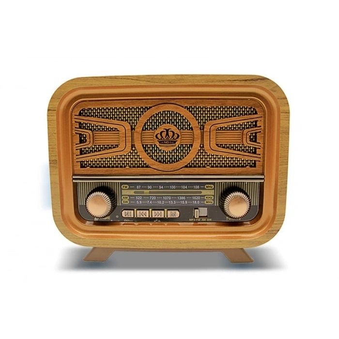 Crownwell Retro Bluetooth Radyo Ve Hoparlör Md-1301bt