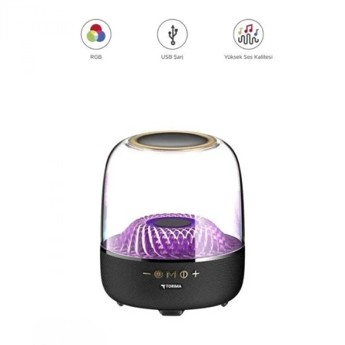 D33 Siyah Taşınabilir Kablosuz Bluetooth Hoparlör