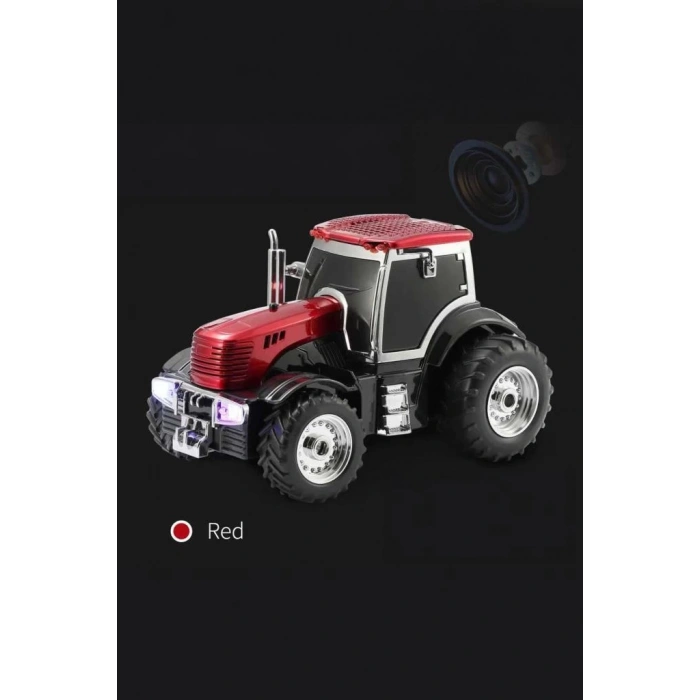 D42 Kırmızı Traktör Tasarım Usb/fm Radyo Bluetooth Hoparlör Speaker