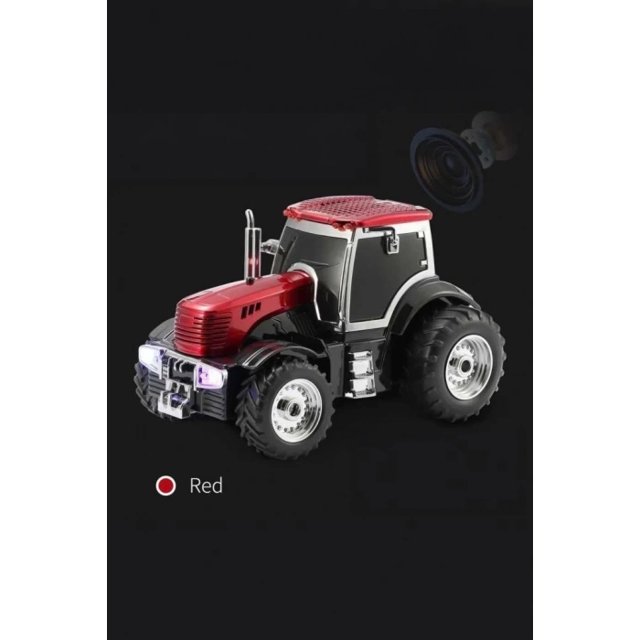 D42 Kırmızı Traktör Tasarım Usb/fm Radyo Bluetooth Hoparlör Speaker