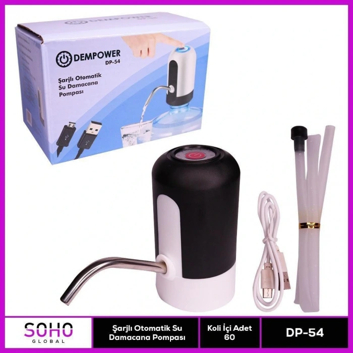 Damacana Pompası Şarjlı