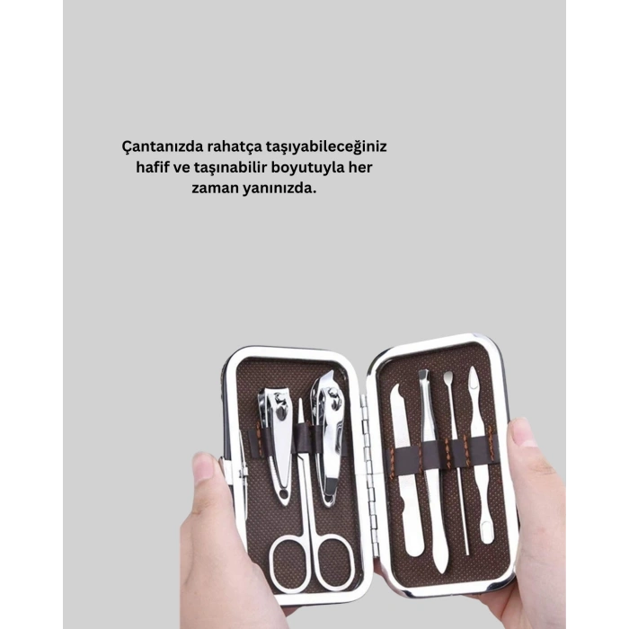 Dayanıklı Çelik Aletlerden Oluşan Kişisel Bakım Seti