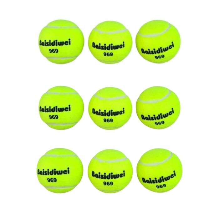 Dayanıklı Tenis Topu 9’lu Set Yüksek Performans Ve Dengeli Zıplama