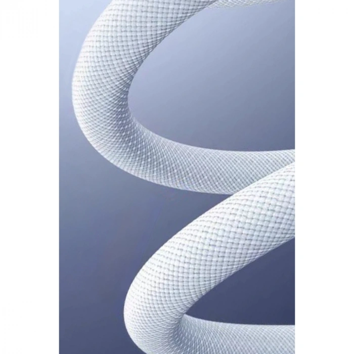 Dc130 2m 60w Type-c To Type-c Örgülü Hızlı Şarj Kablosu - Beyaz