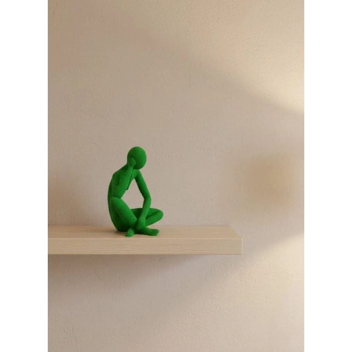 Dekoratif İnsan Figürü Yeşil