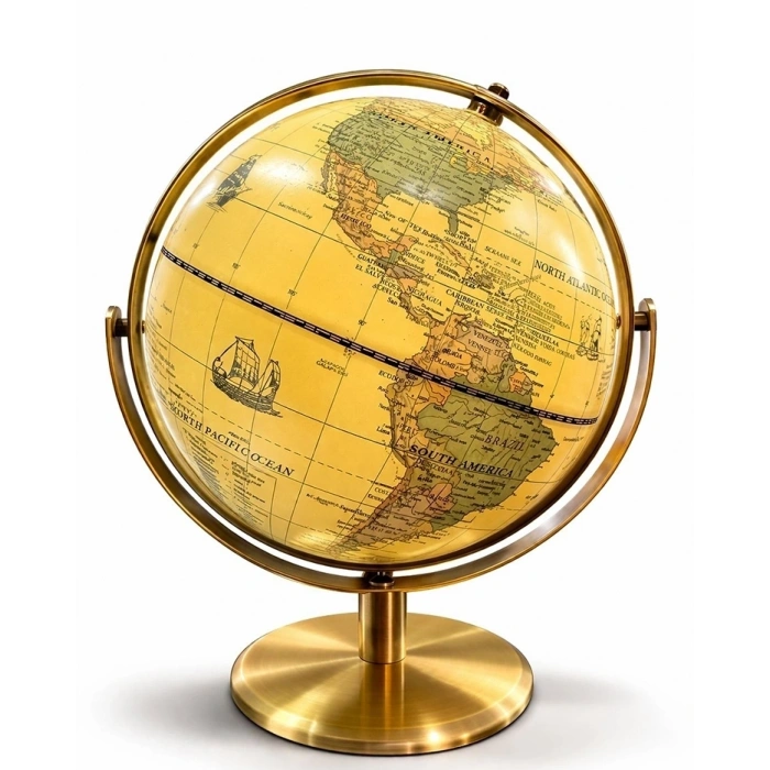 Dekoratif Masa Üstü Dünya Küre Alk5256