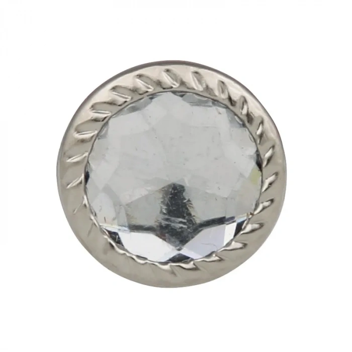 Dekoratif Parlak Taşlı Kabara Raptiye 17 Mm - 500