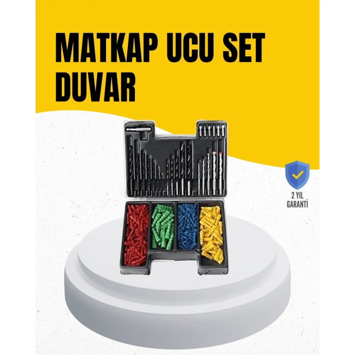 Delme Uç Seti 24 Parça Kutulu Matkap Ucu Ahşap Metal Beton İçin