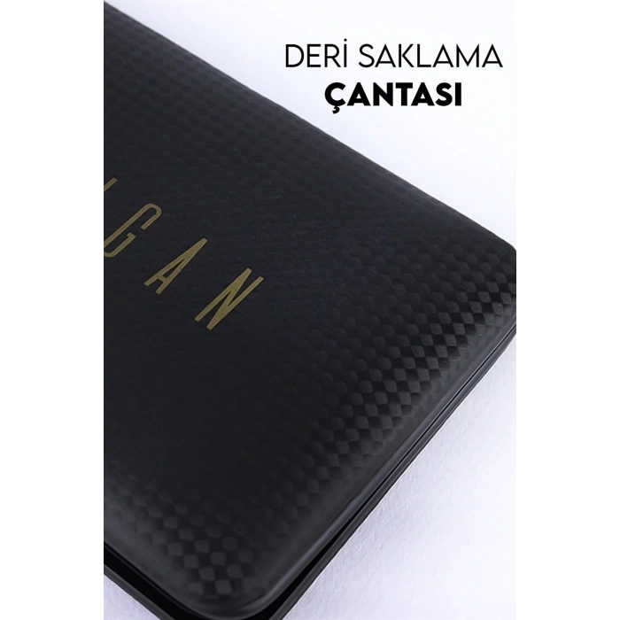 Deri Çantalı 17 Parça Manikür Çelik Set