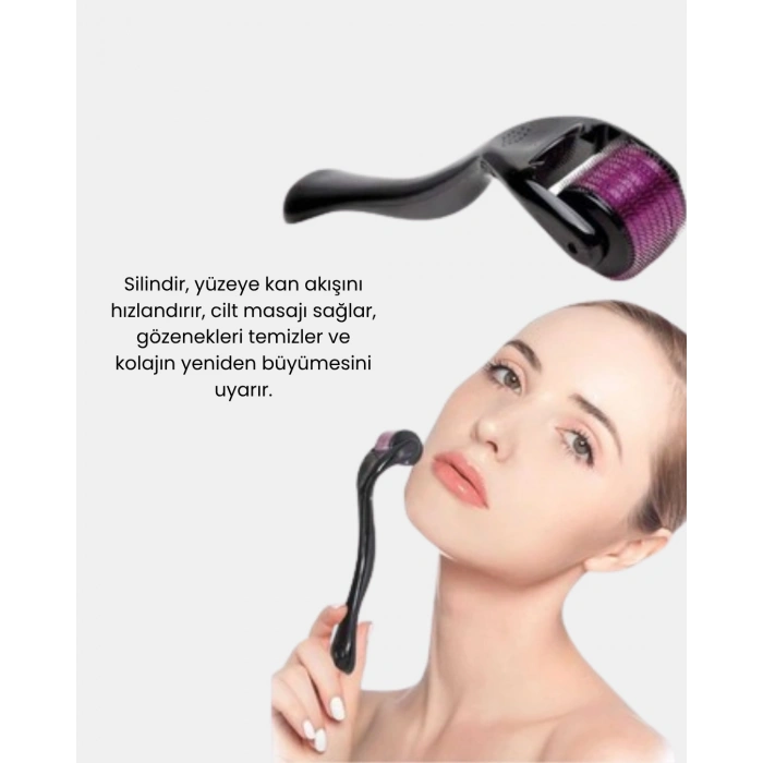 Derma Roller Titanyum İğneli Cilt Yenileyici – Akne, Kırışıklık Ve Leke Karşıtı