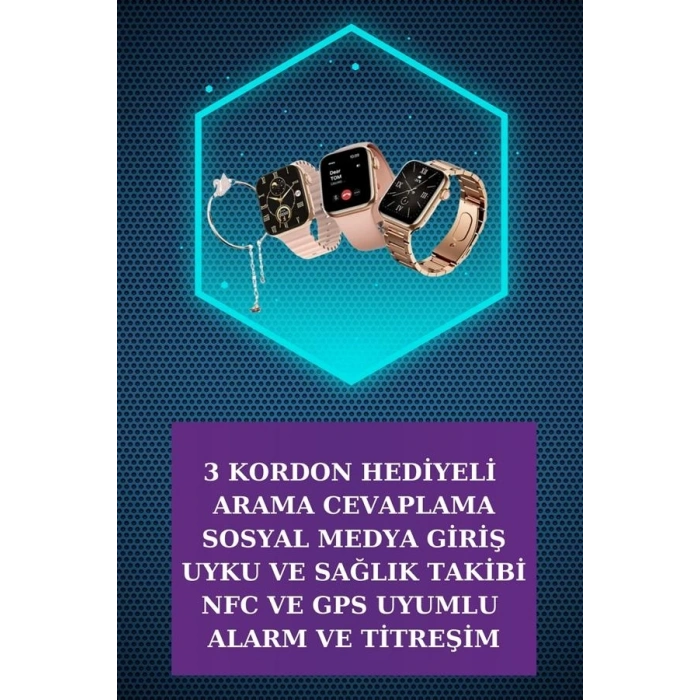 Dijital Göstergeli Powerbank Bluetooth Kulaklık Ve Yeni Nesil Amoled Ekran Akıllı Saat