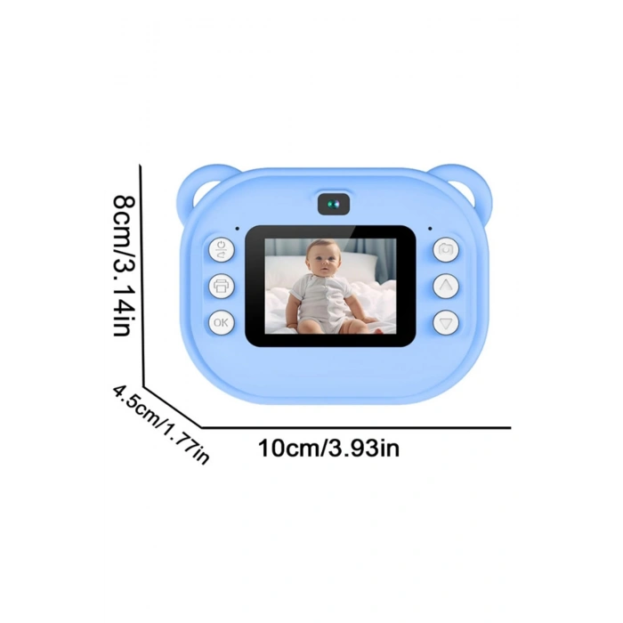 Dijital Video Kayıt Fotoğraf Çocuk Kamerası Anlık Termal Resim Kağıt Baskılı