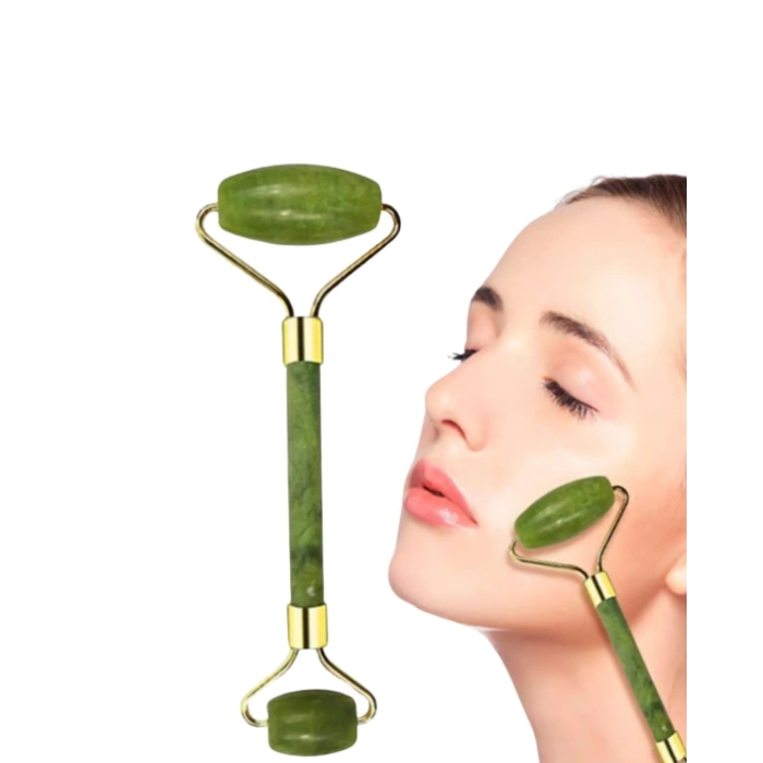 Doğal Yeşim Taşı Yüz Masaj Roller Ve Gua Sha Seti 2 Parça