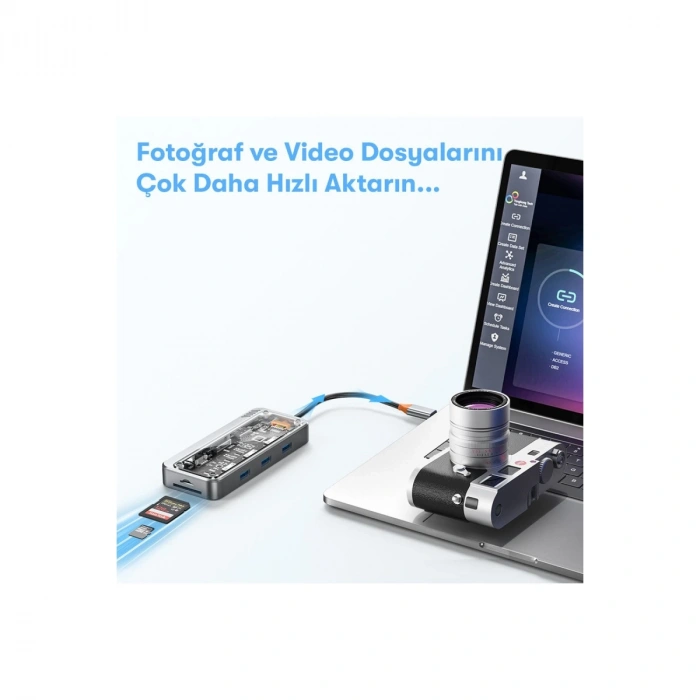 Dönüştürücü 10in1 Hub Sw10v - Gri