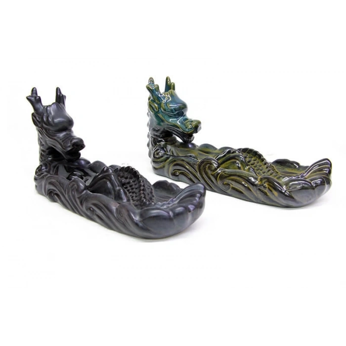 Dragon Seramik Buhurdanlık – Geri Akışlı & Çubuk Tütsülük