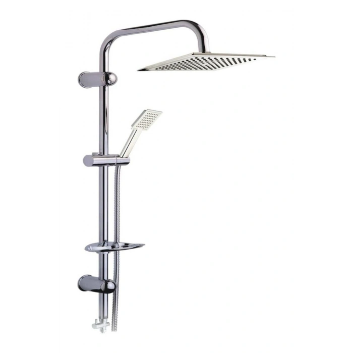 Dubai Yeni Nesil Yağmurlama Etkili Krom Duş Robotu Seti - Fonksiyonel Tepe Duş Takımı