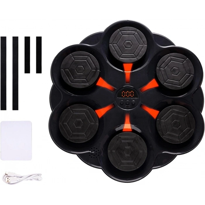 Duvar Boks Makinesi Müzikli Bluetooth Hoparlör Özellikli Led Işıklı Ritimli 9 Mod Seviye Ayarlı Box