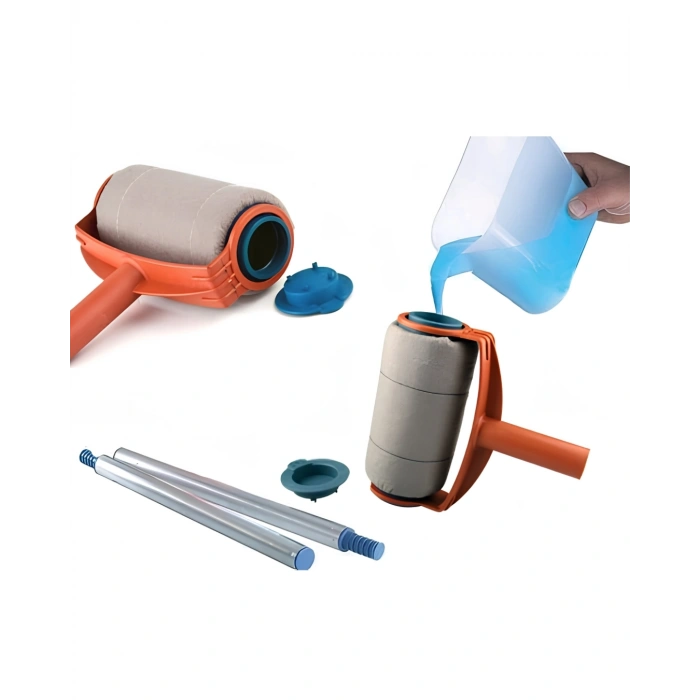 Duvar Tavan Boyama İçin Hazneli Rulo Boya Seti