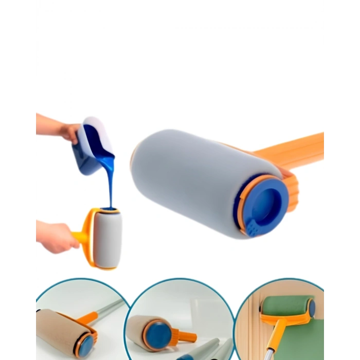 Duvar Tavan Boyama İçin Hazneli Rulo Boya Seti