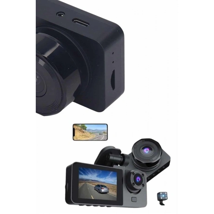 Dvr Araç İçi Kamera Hareket Algılayabilen 1080p Carplay Video Kaydedici