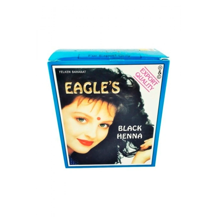 Eagles Orijinal Hint Kınası Saç Boyası Siyah - Black Henna-1696 (599)