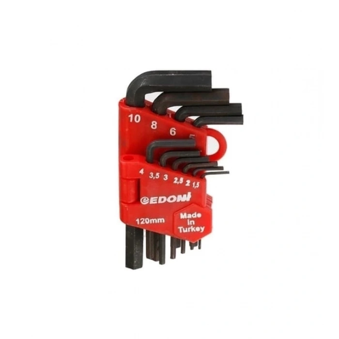 Edoni 120 Mm 10 Parça Alyan Seti Siyah