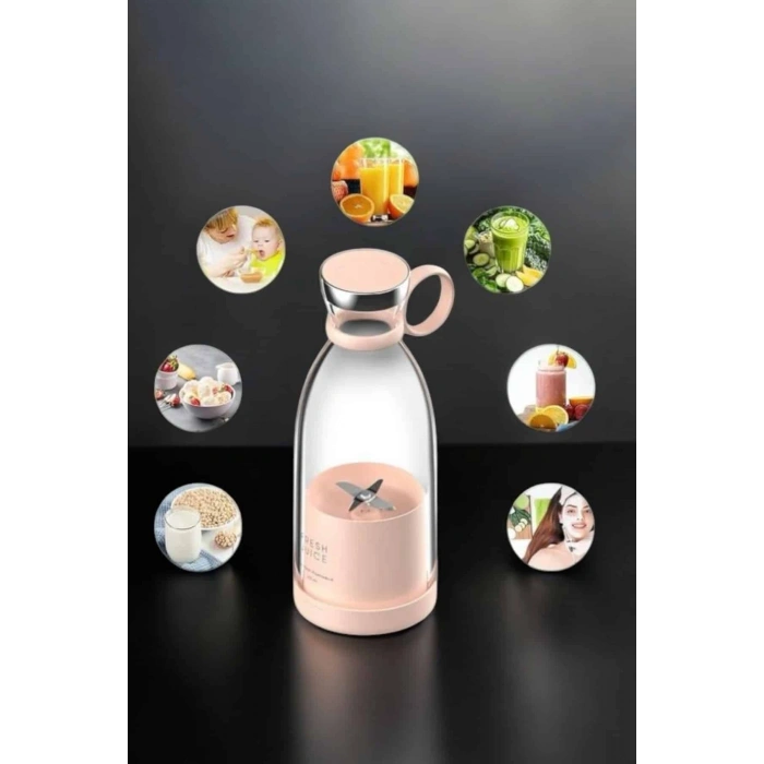 El Blender Taşınabilir Meyve Blender Şarj Edilebilir Taşınabilir Blender Elektrikli