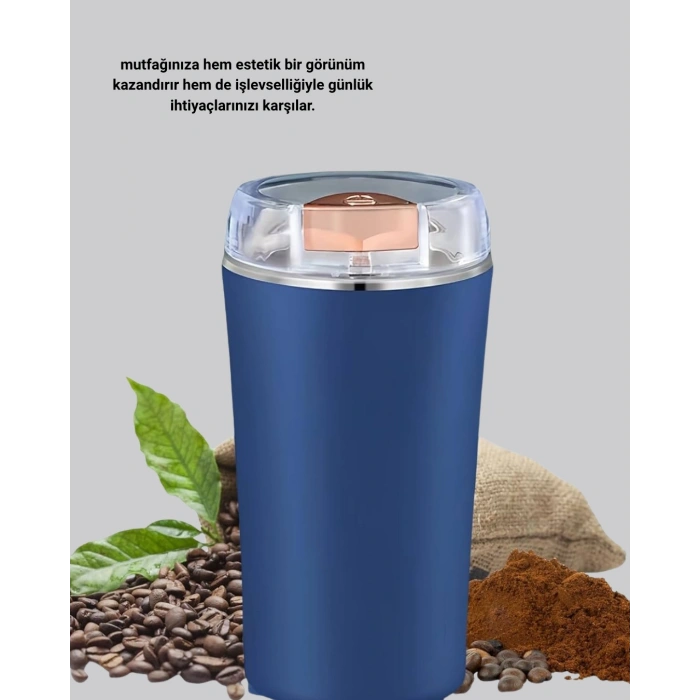 Elektrikli Kahve Ve Baharat Öğütücü – Güçlü Motor, Paslanmaz Çelik Gövde, Kolay Temizlik