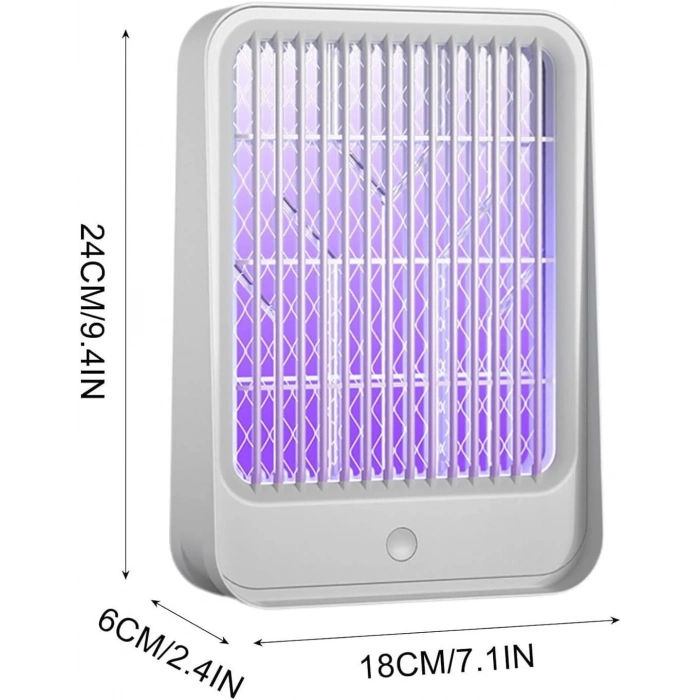 Elektrikli Sinek Kovucu Usb Şarjlı Sessiz Ve Etkili Led Işıklı Kapan