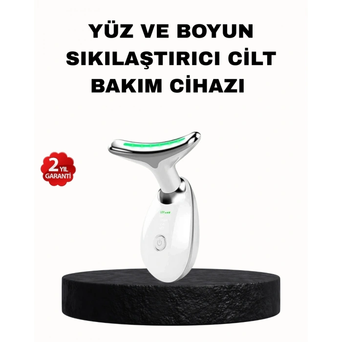 Ems Mikro Akım Yüz Ve Boyun Sıkılaştırıcı Cihaz 7000 Vpm Titreşim Isı Terapili