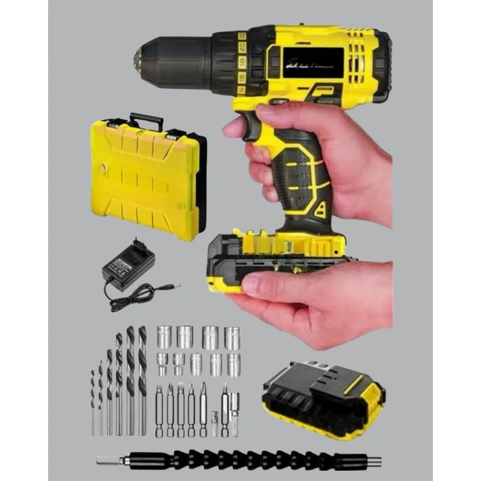 Ergonomik Tasarımlı 12v Matkap | 2 Vitesli, Led Aydınlatmalı Ve Dayanıklı