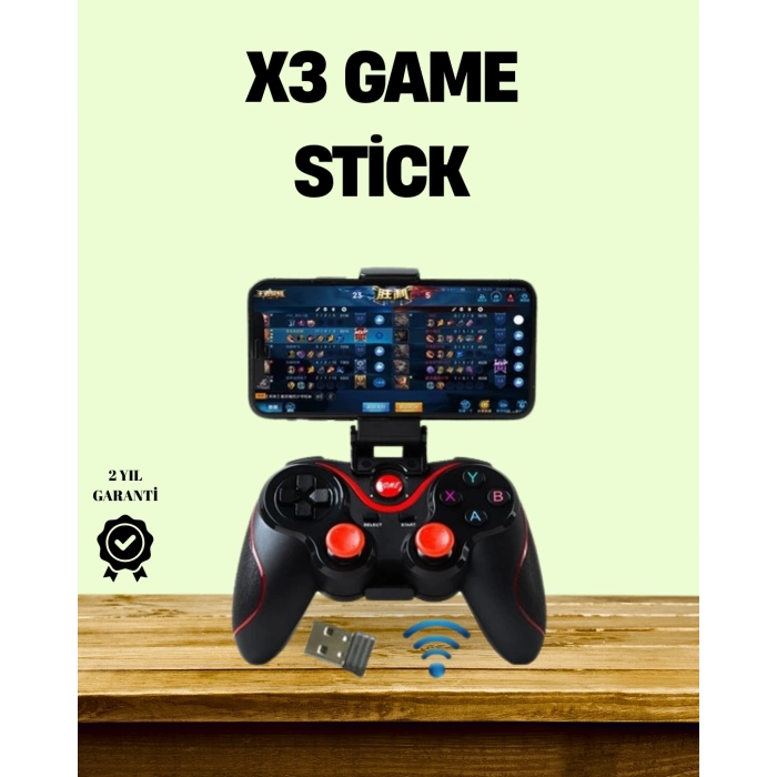 Ergonomik Tasarımlı Şarjlı Kablosuz Gamepad