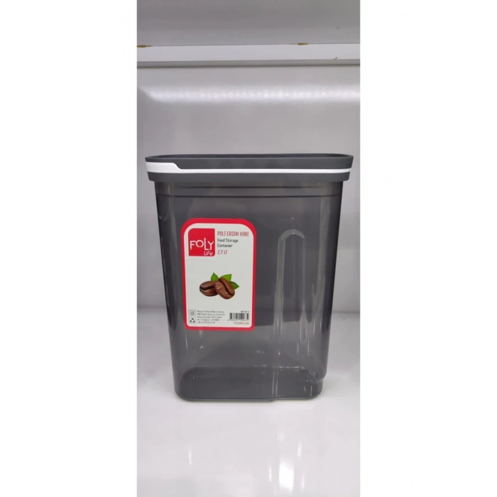 Erzak Saklama Kabı 2.7 Lt Ölçekli Kapağı Kızaklı Yenibnm0674 (599)
