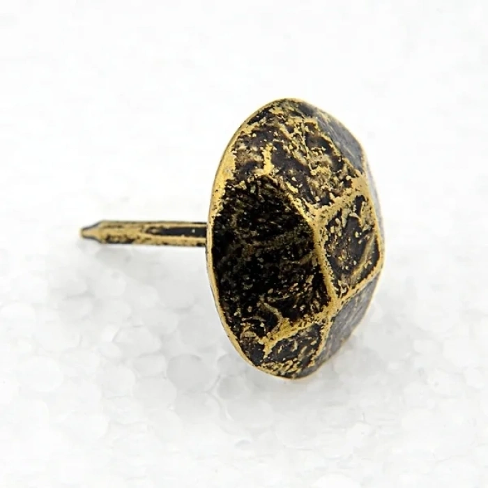 - Eskitme Antik Beşgen Kabara / Raptiye 18 Mm 20