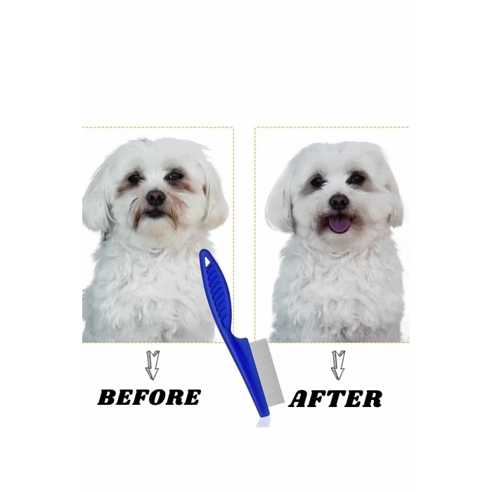 Evcil Hayvan Tarak Seti 4lü Bit Tarağı Ked Köpek Tüyüne Uygun